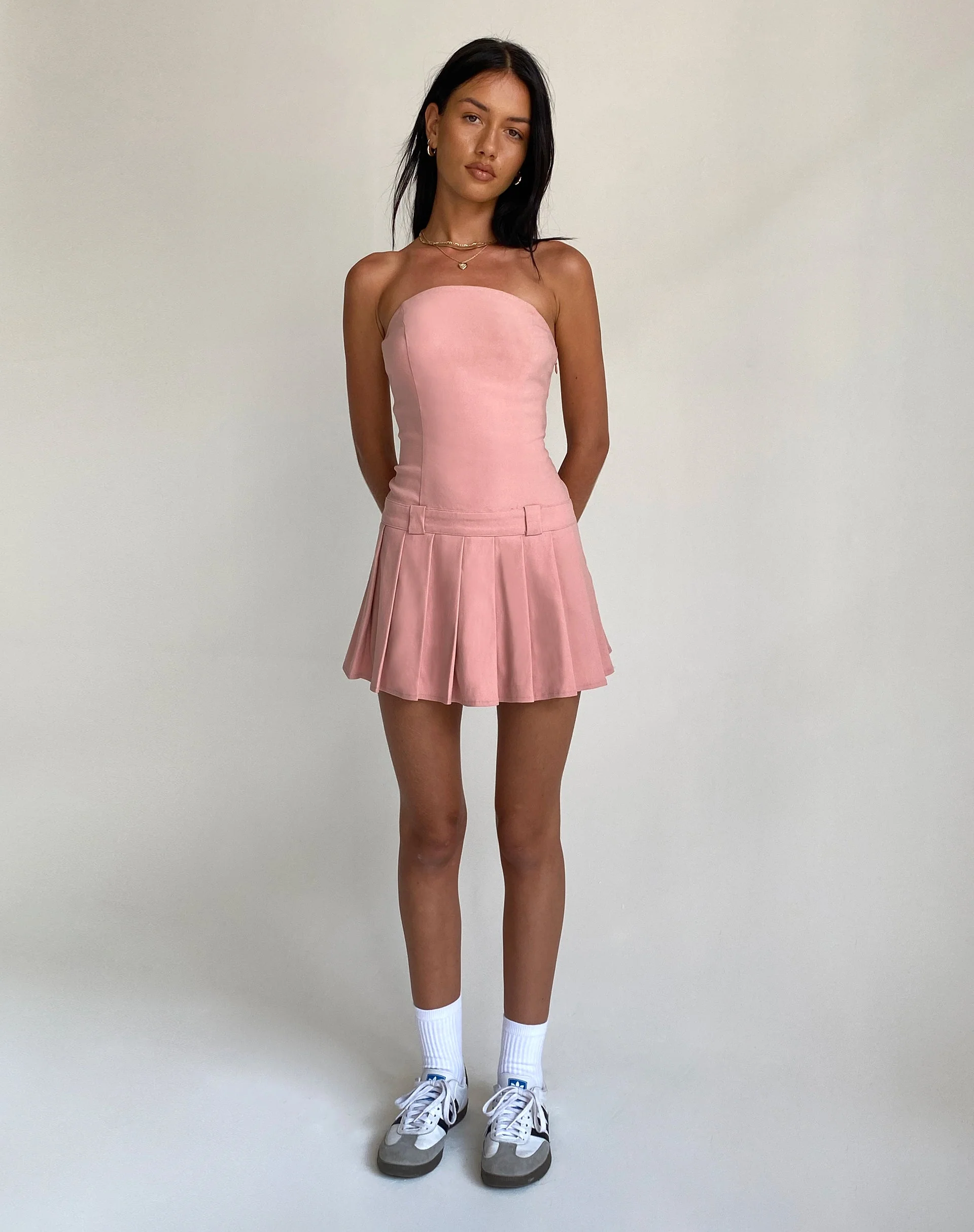 Payoda Bandeau-Minikleid in Rosa - Image 3