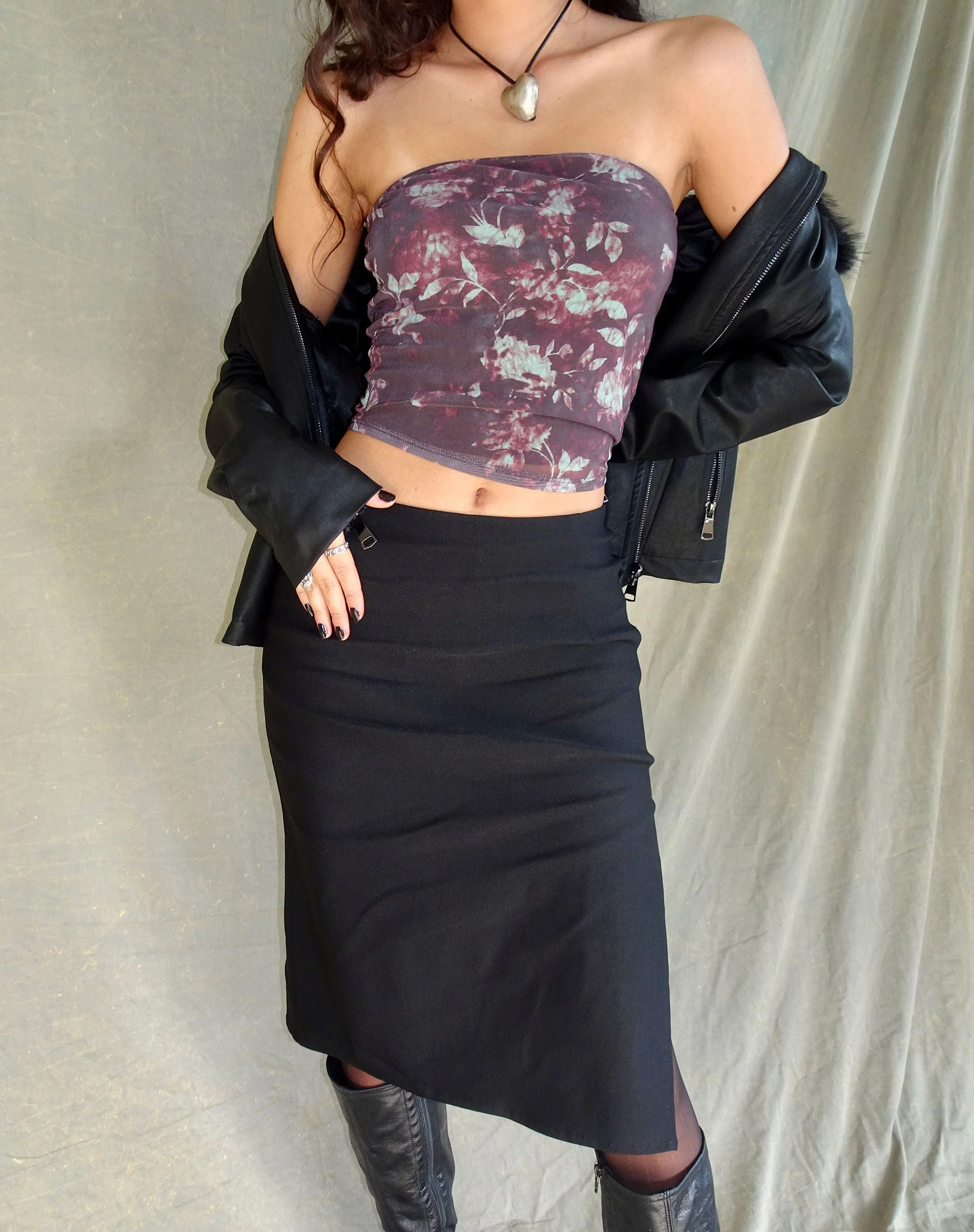 Peggy Bandeau-Top in Botanical Floral Braun - Image 2