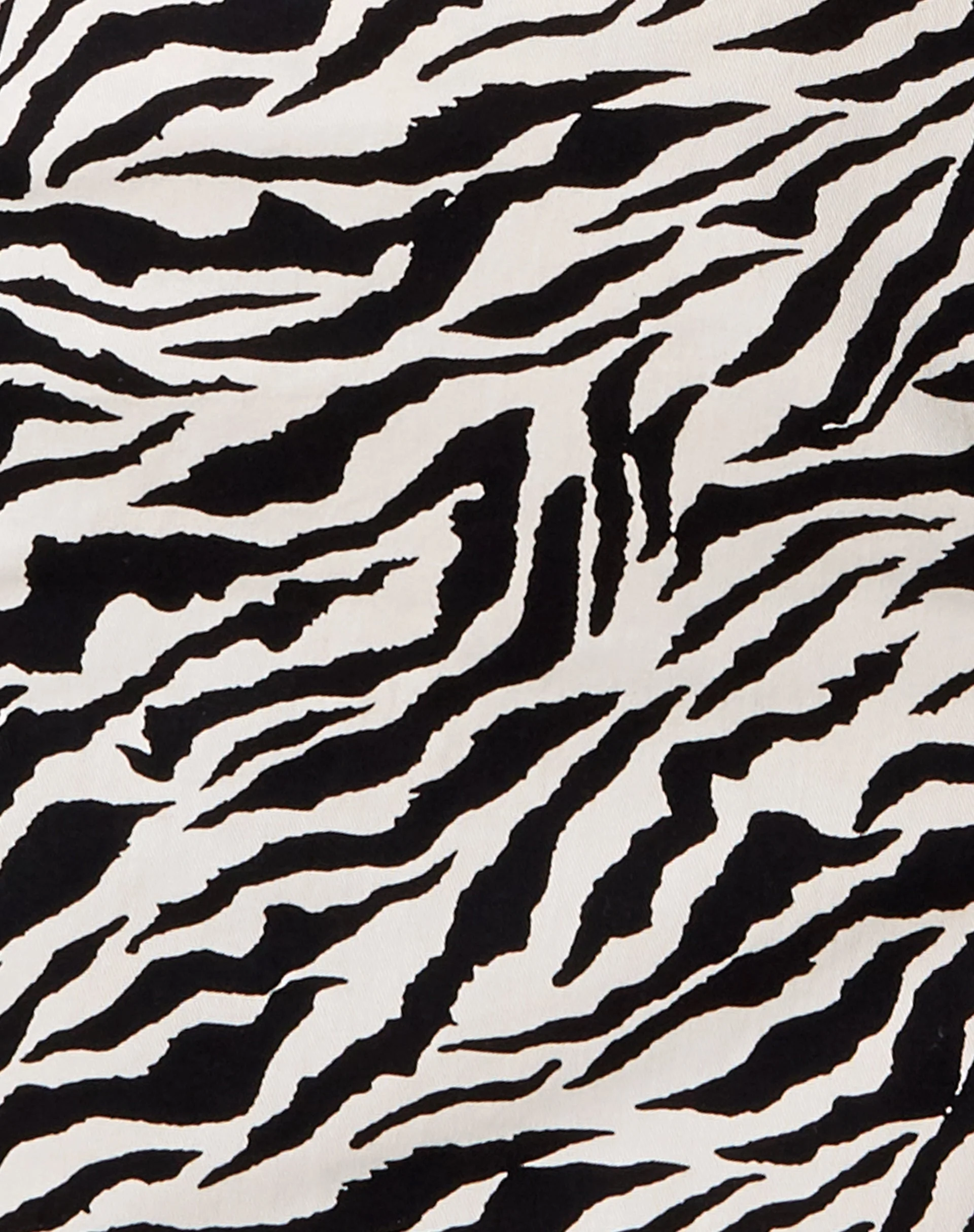 Pelzminirock in 90er Zebra - Image 10