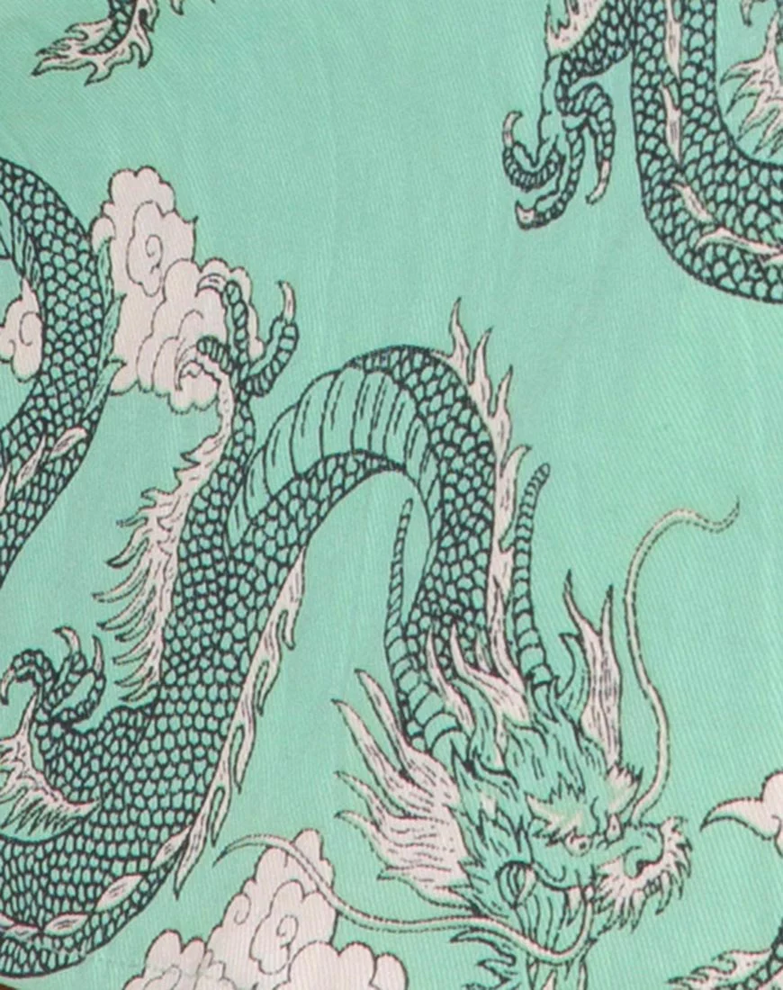 Pelmet Minirock aus Chinesischer Drache Neo Mint - Image 5