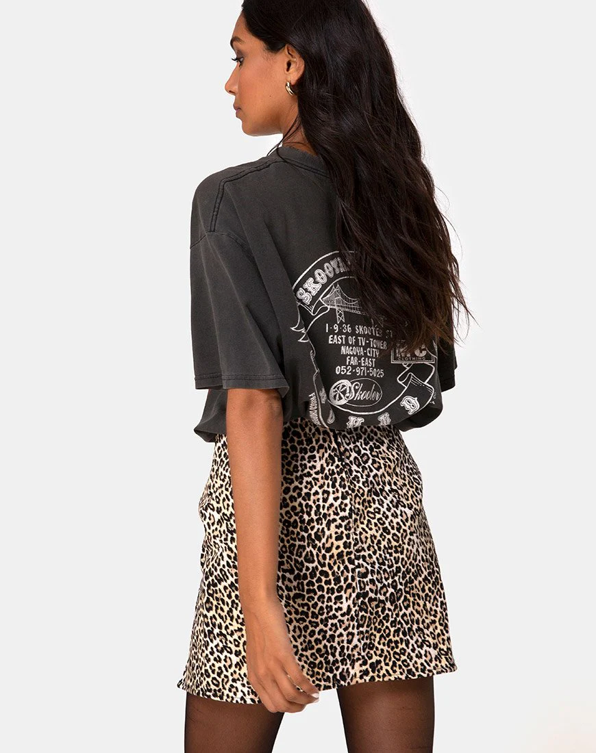 Pelmet Minirock in Rar Leopard Braun - Image 2