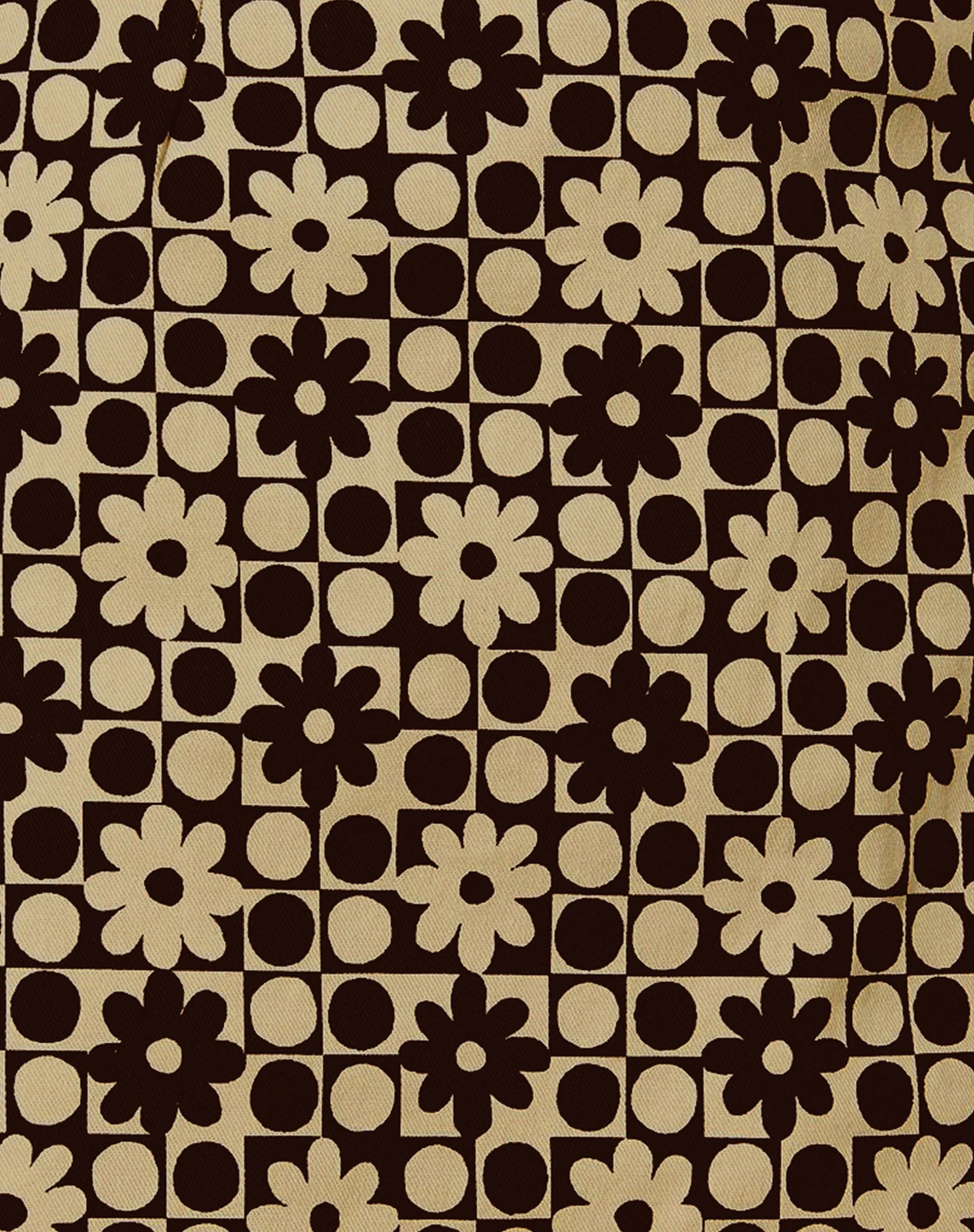 Pelmo Minirock aus Patchwork Daisy Braun - Image 6