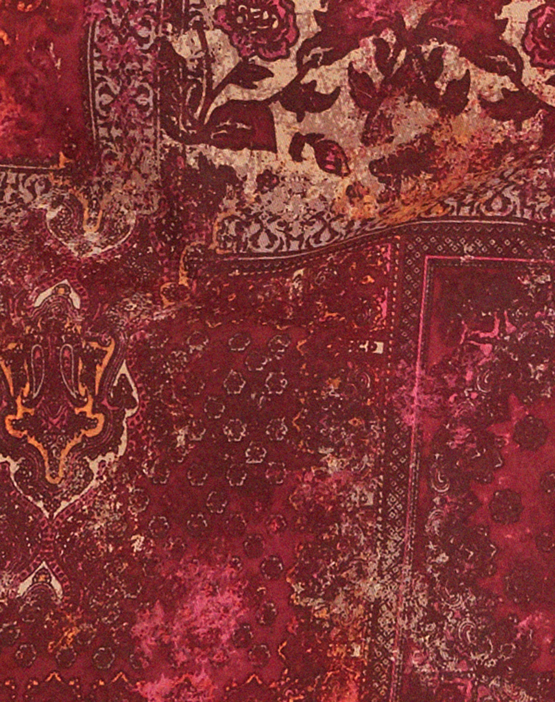 Penina Minirock aus abstraktem Paisley Rot - Image 6