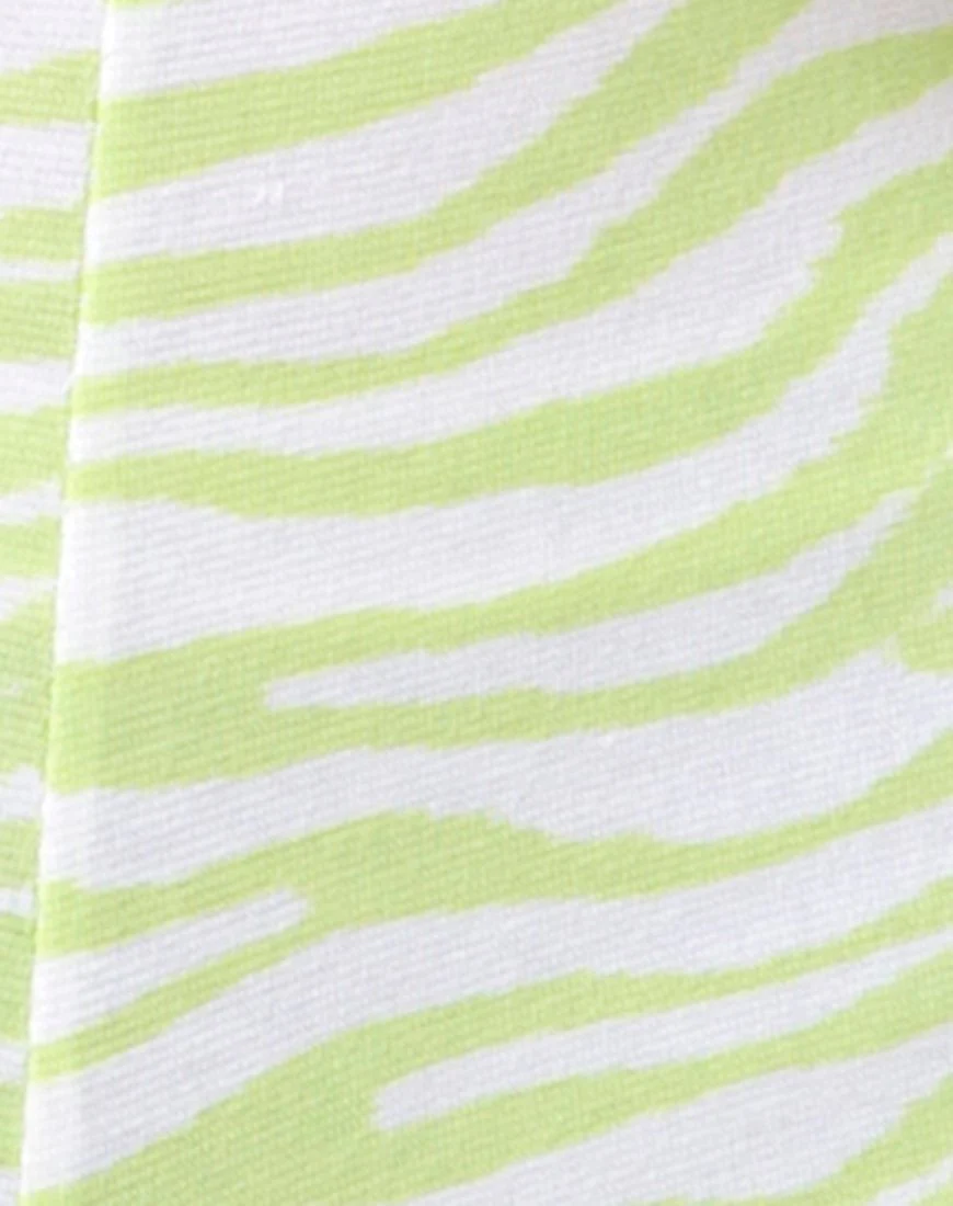 Phia Uniformhemd in Zebra Limette klassisch - Image 6