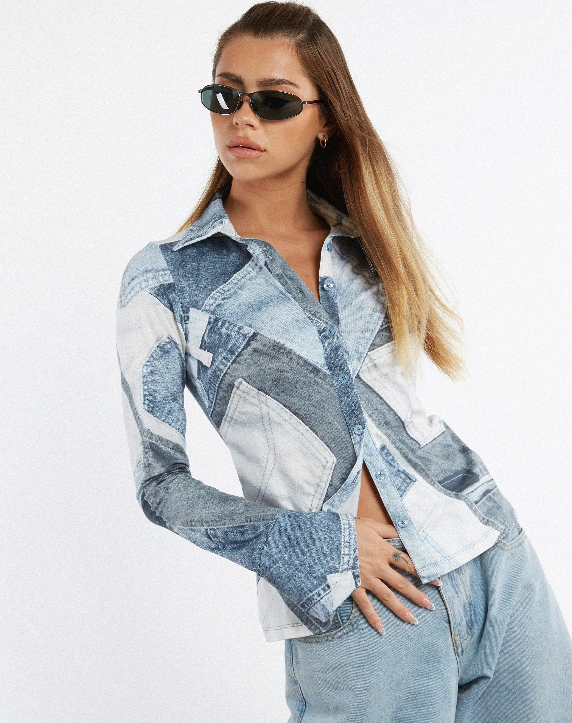 Phole Top aus Denim Pocket - Image 3