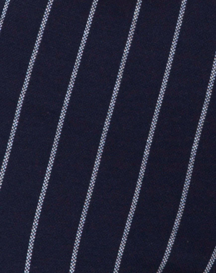 Pin Pants in Marineblau Nadelgestreift - Image 5
