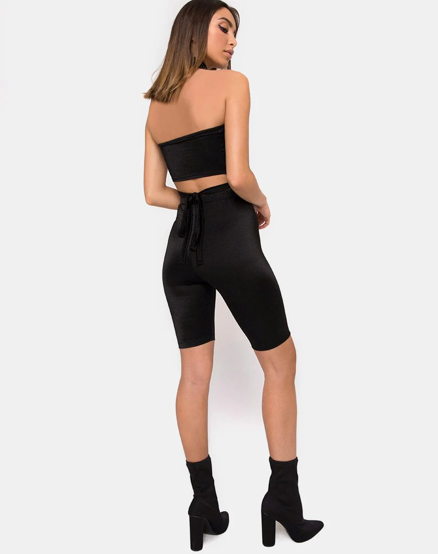 Pinella Short aus transparentem Mesh Schwarz - Image 4