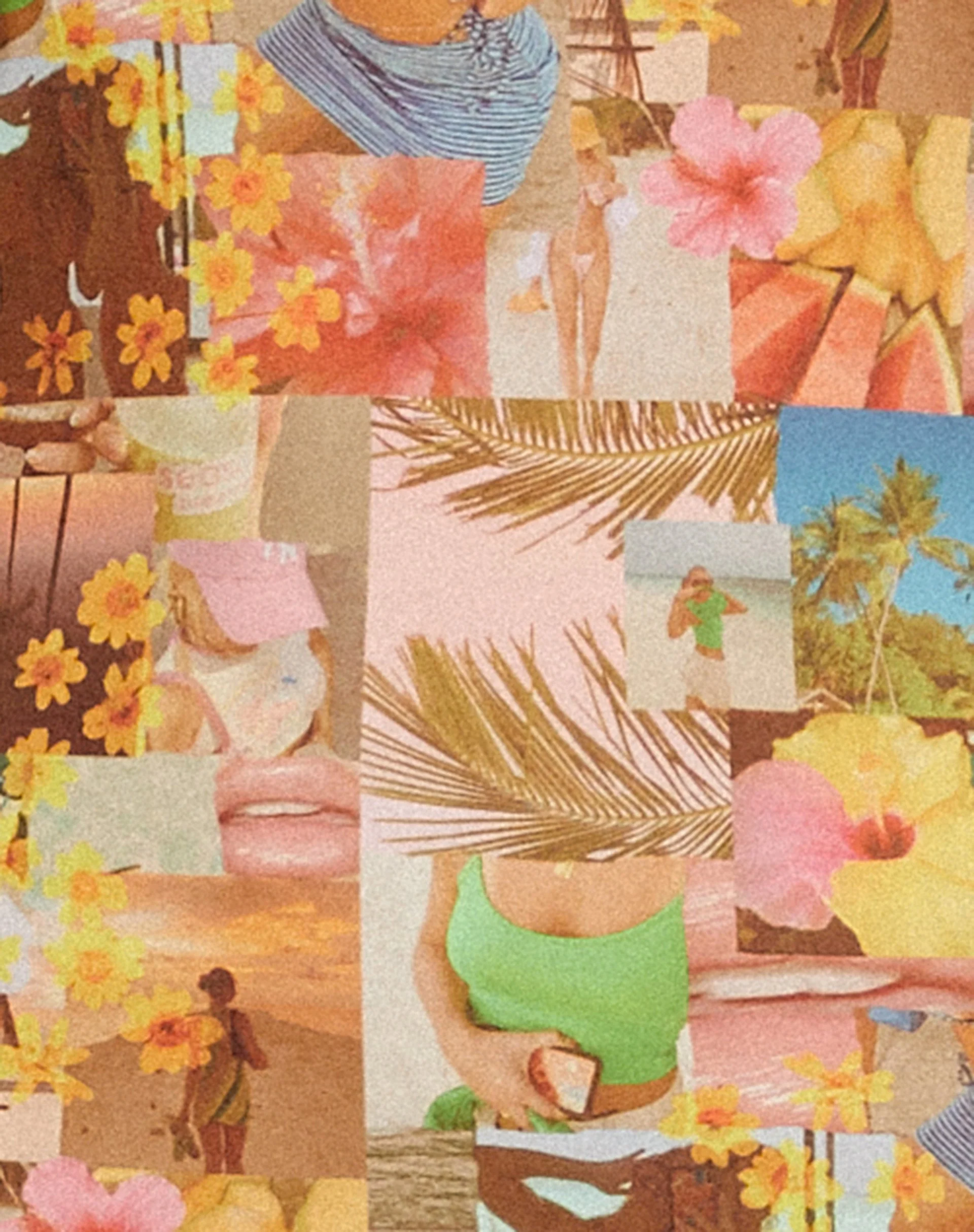 MOTEL X BARBARA Piper Minikleid in 90er Jahre Tropical Collage - Image 6