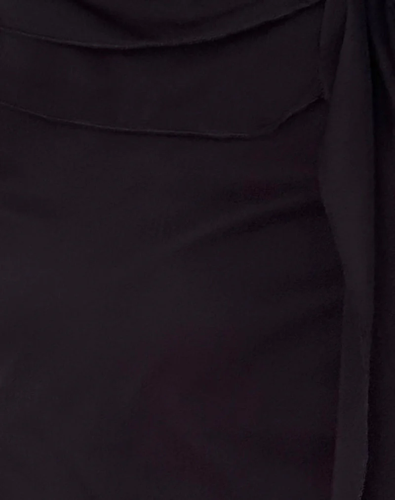 Piro Top aus Chiffon Schwarz - Image 6