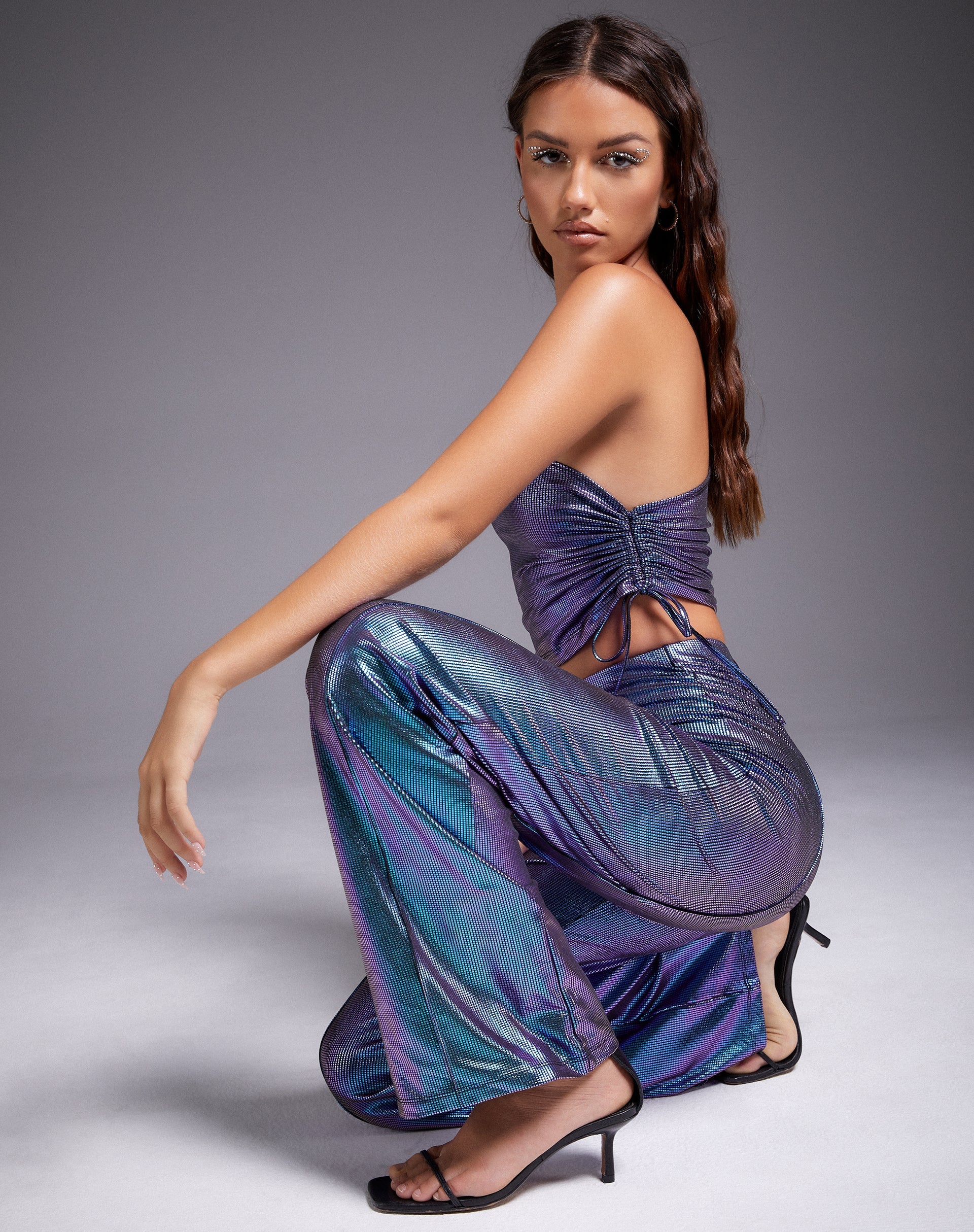 Pista-Hose in holografischem Lila - Image 3