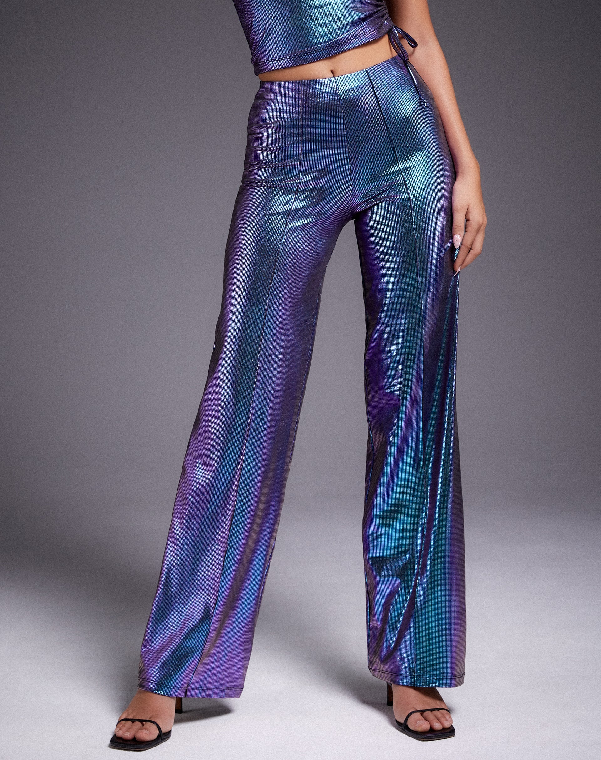 Pista-Hose in holografischem Lila - Image 4