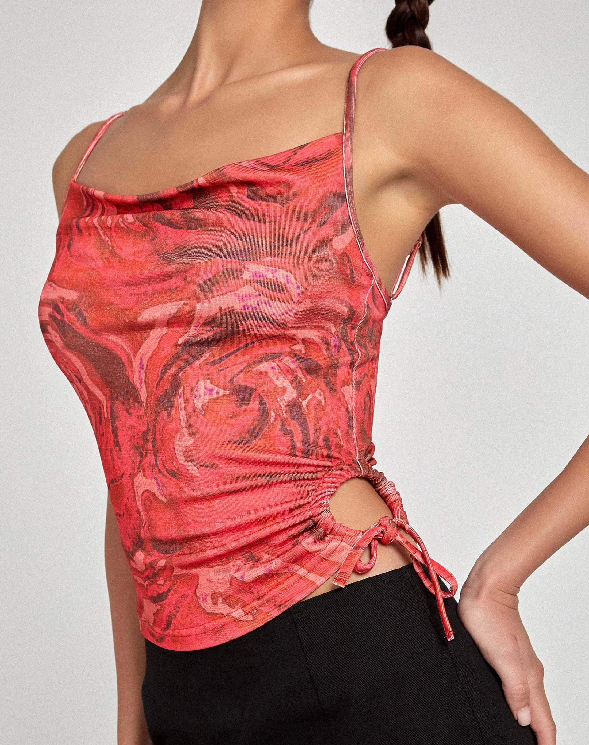 Pratiba Cami Top in Rosenblütenrot
