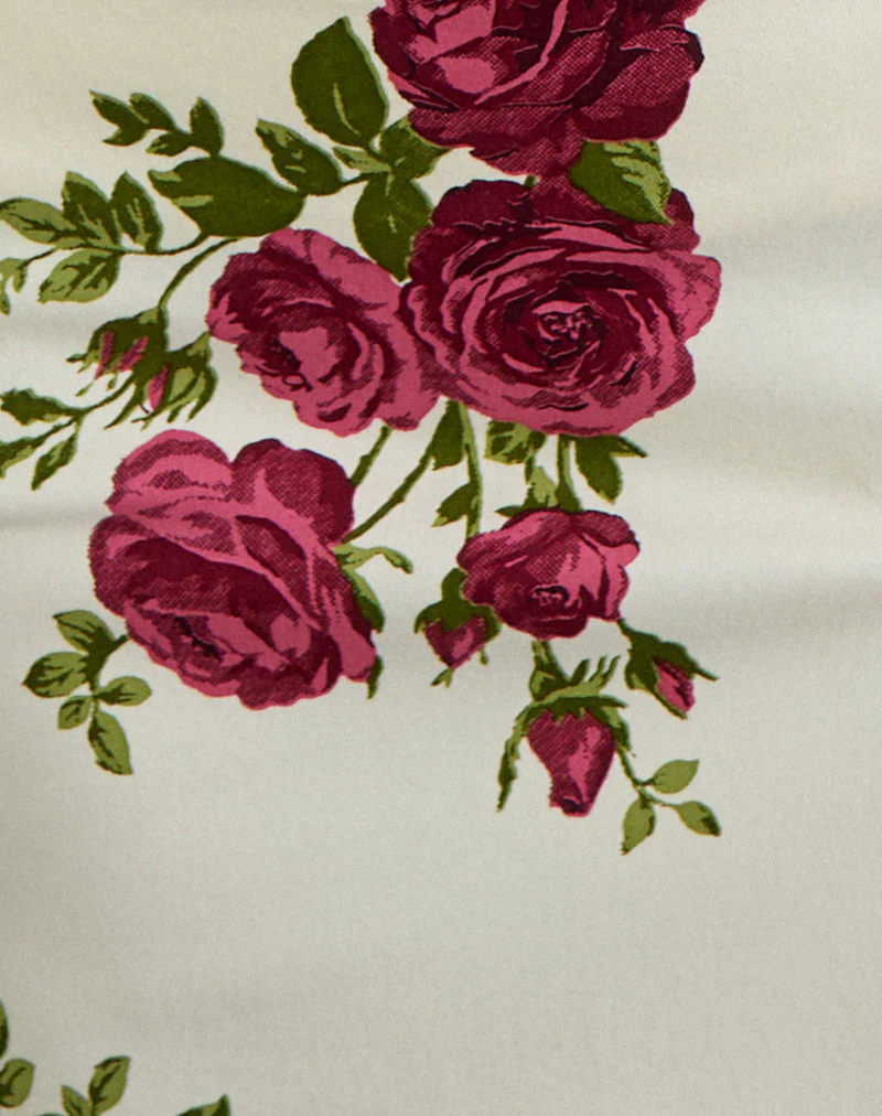 Pravara Minirock in Bouquet Roses Creme - Image 6
