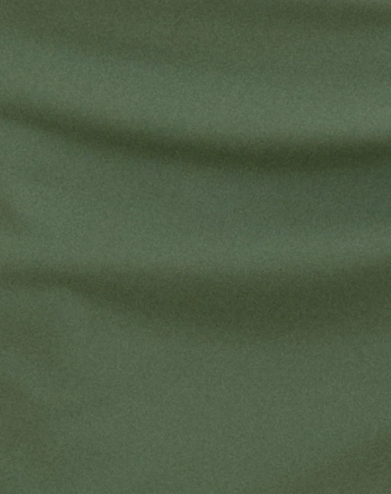 Purwa Sarong in mattem Dunkelgrün - Image 6