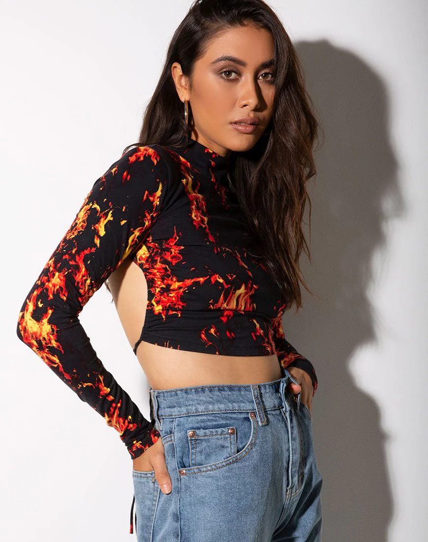 Quelia Crop Top in Feuer - Image 4