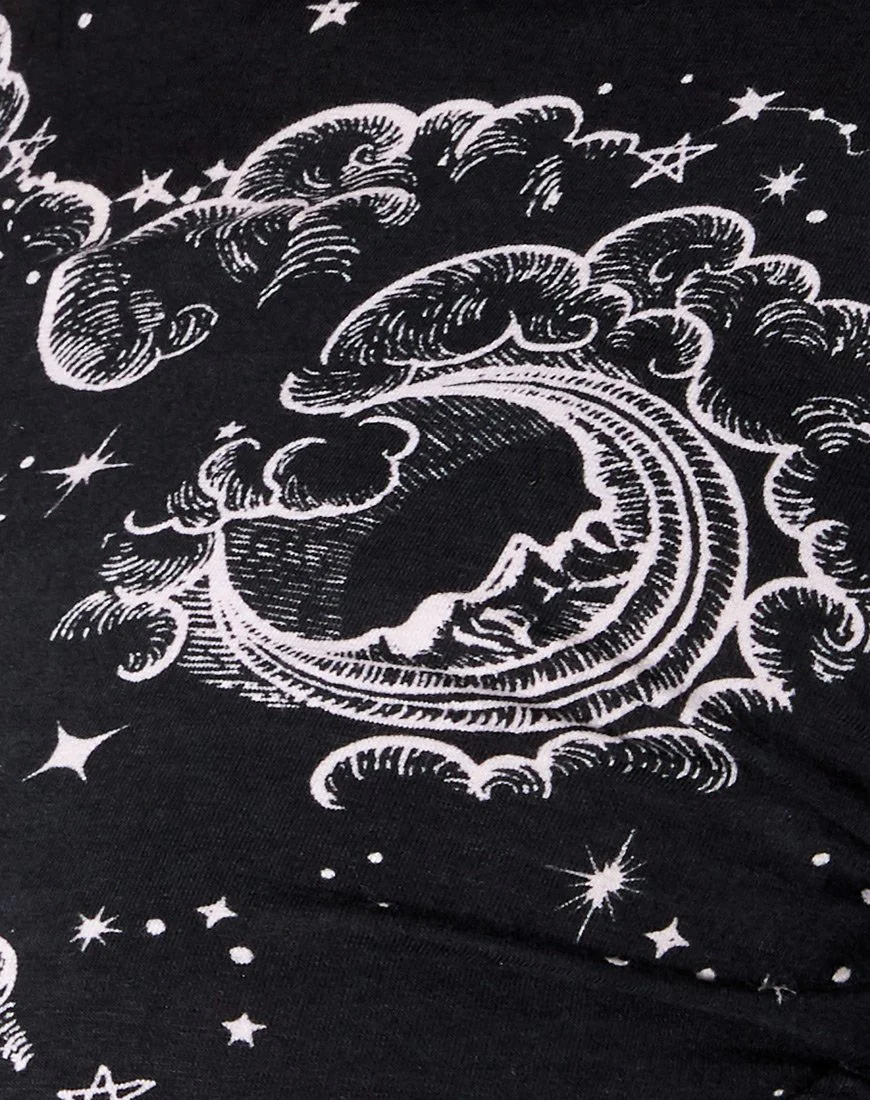 Quelia Crop Top in Night Sky Schwarz - Image 5