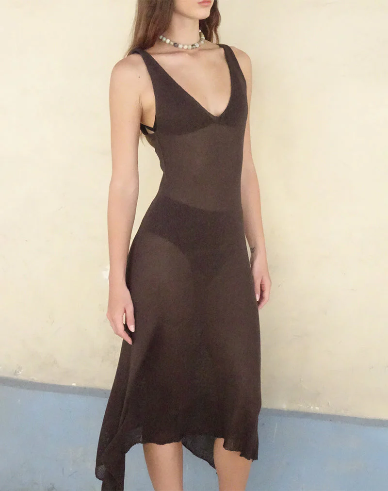 Rabindra Maxikleid in Braun - Image 2
