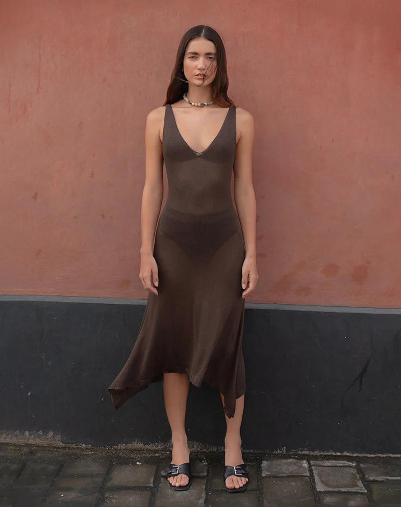 Rabindra Maxikleid in Braun - Image 3
