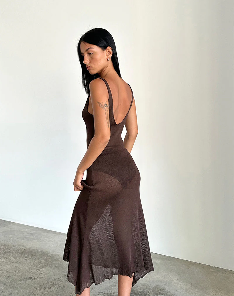 Rabindra Maxikleid in Braun - Image 6