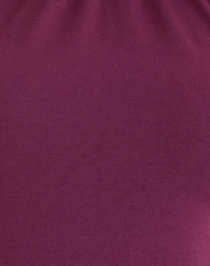Raceline Neckholder-Top aus Rayon-Jersey in Deep Purple - Image 5