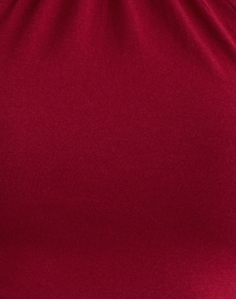 Raceline Neckholder-Top aus Rayon Jersey Adrenalin Rot - Image 5