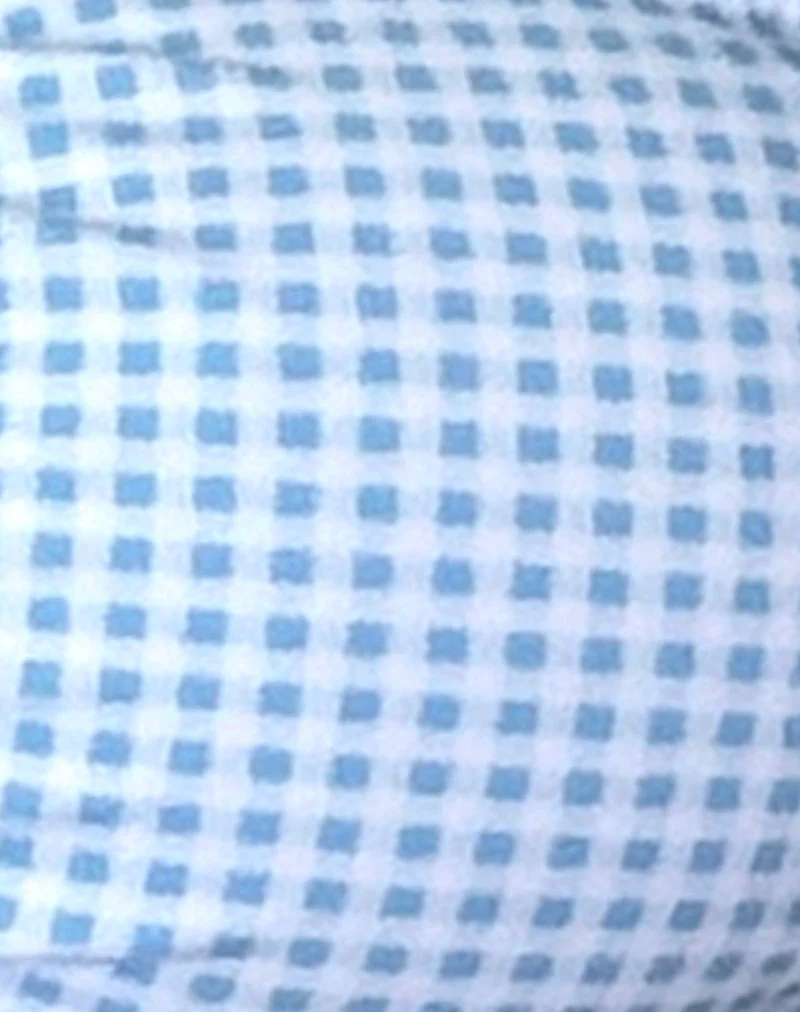 Racola Bikinioberteil aus blauem Gingham - Image 5