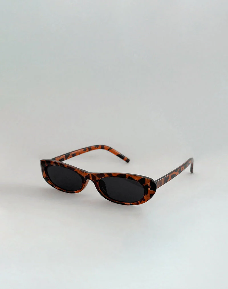 Radiata Rechteckige Sonnenbrille aus Schildpatt - Image 3