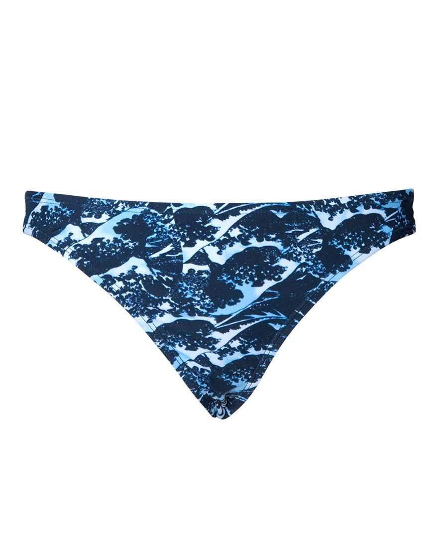 Rae Bikiniunterteil in Navy Wellengrund - Image 5