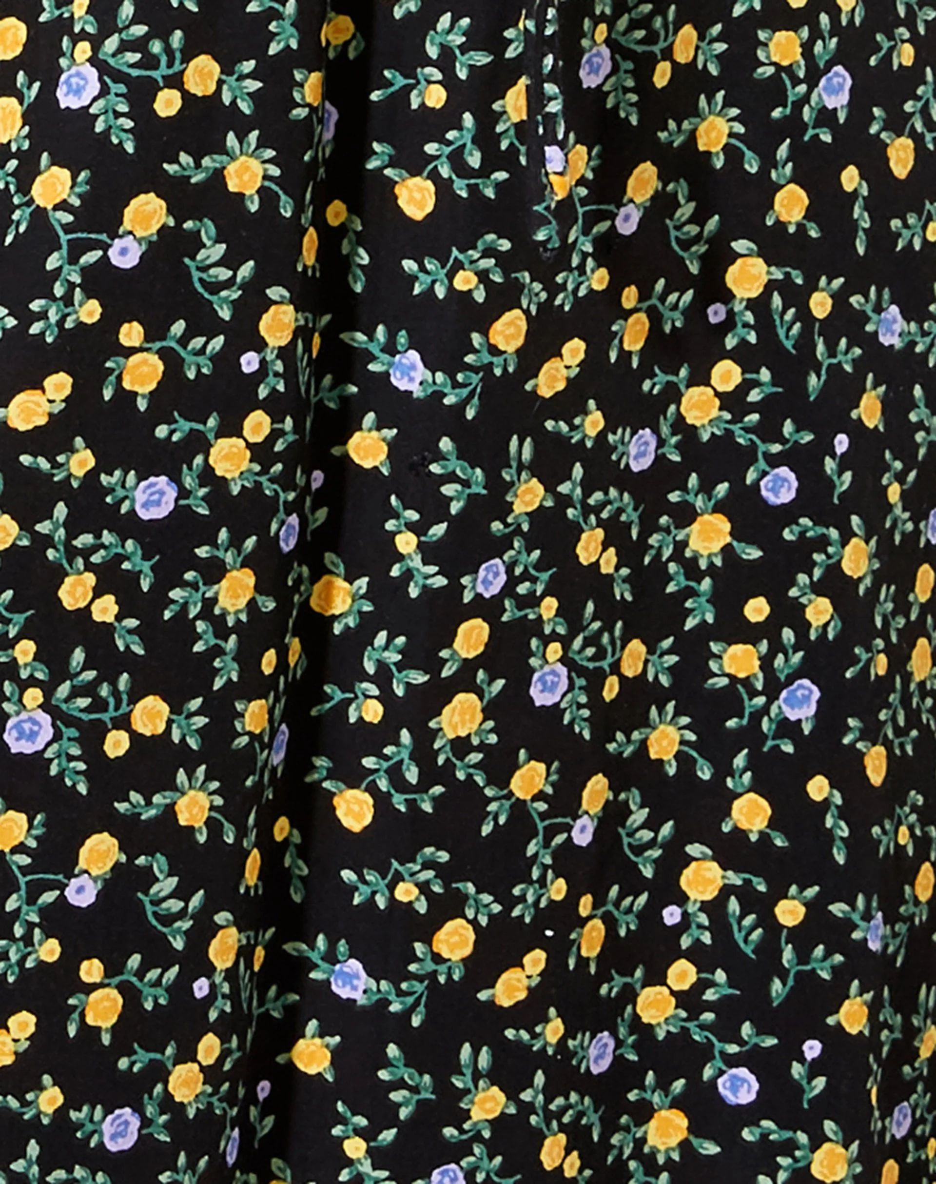 Raela Skaterkleid aus fließender Blume Schwarz - Image 6