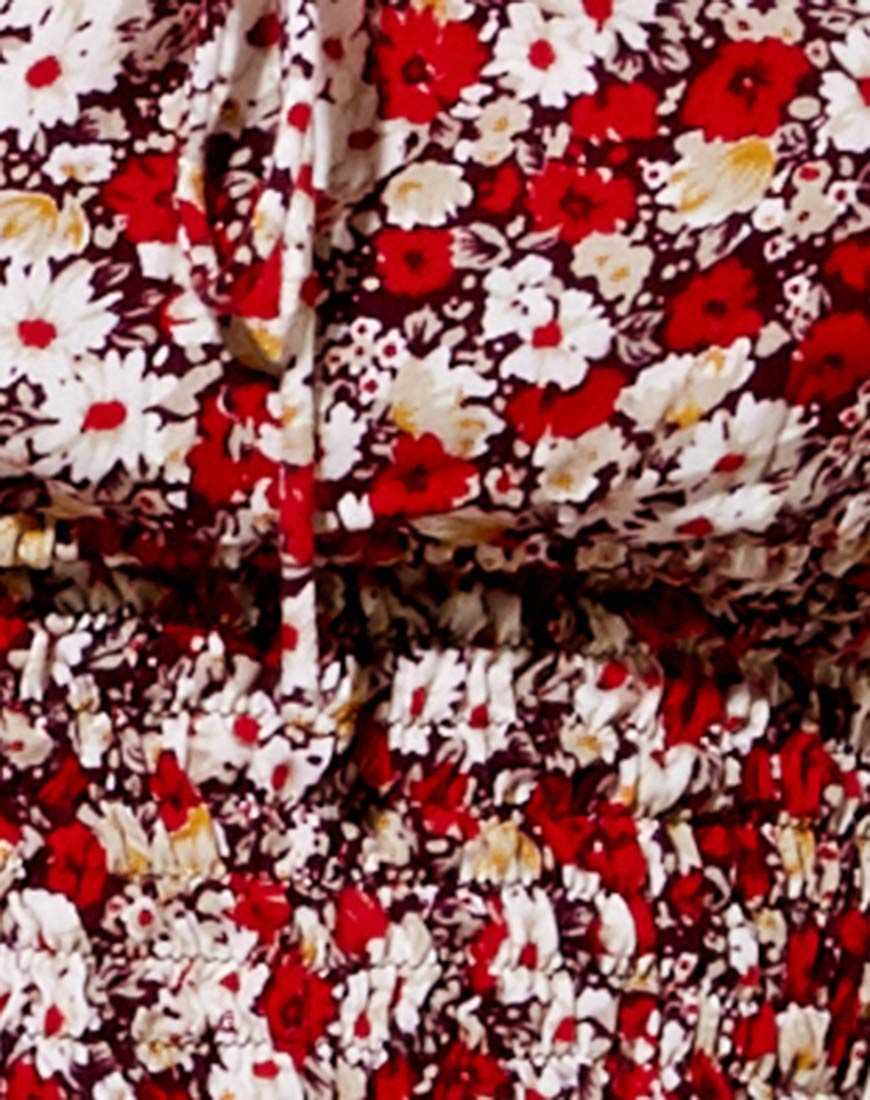 Raquel Crop Top in Floral Charm Rot - Image 5