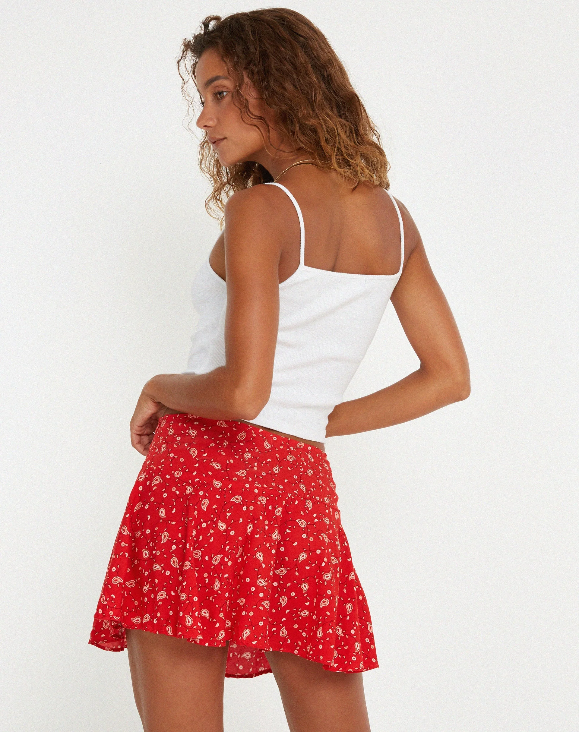 Rara Minirock aus Paisley Fun Rot - Image 2