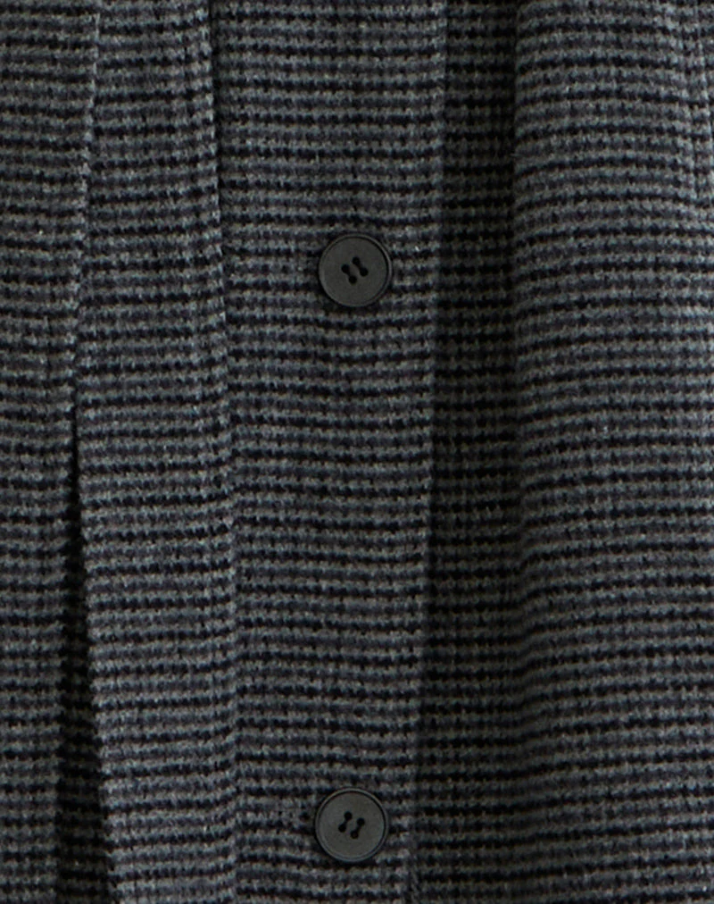 Ravari Trenchcoat mit Gürtel aus kariertem Holzkohlenstoff - Image 6