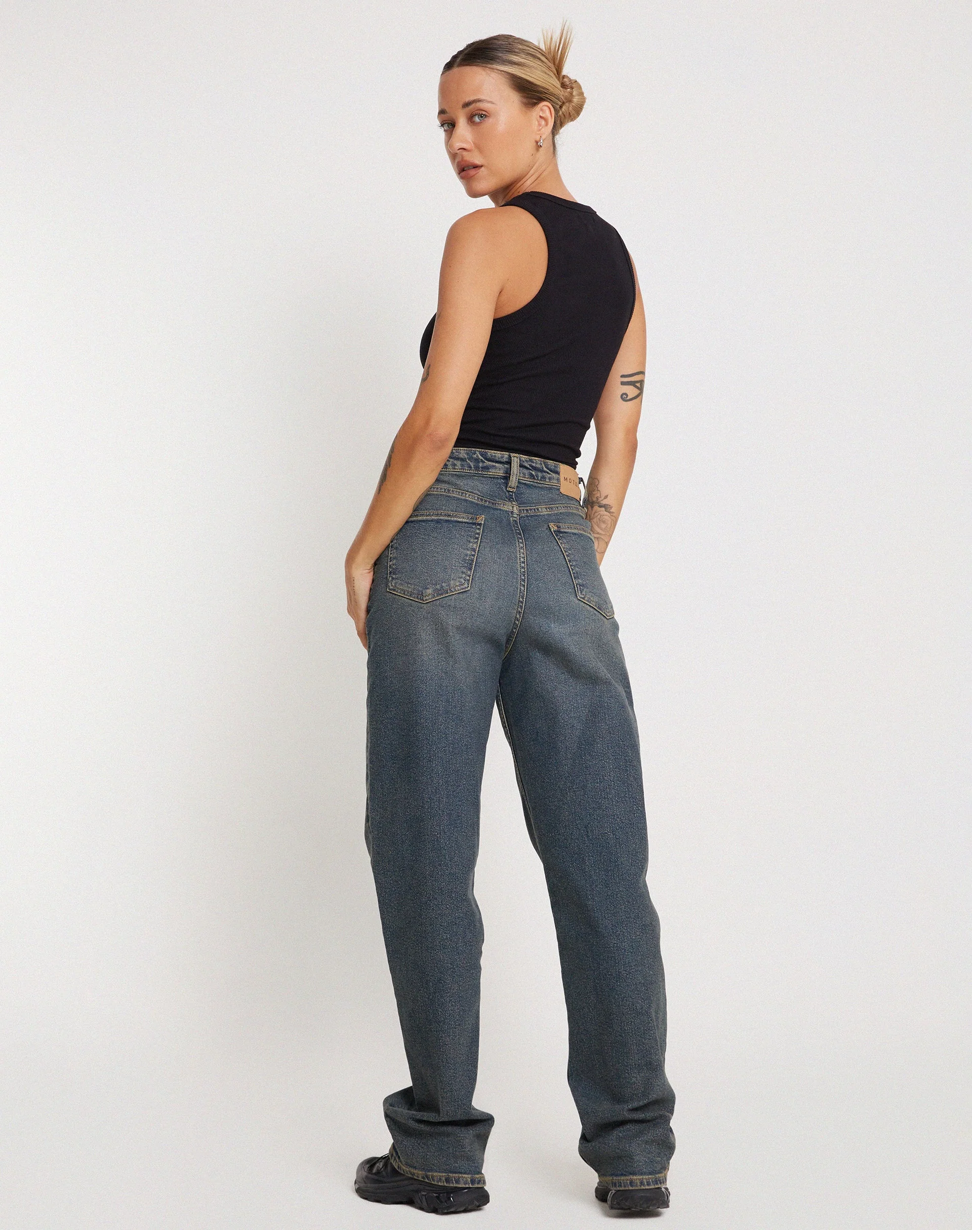 Rave Vest Top aus schwarzer Rippe - Image 6