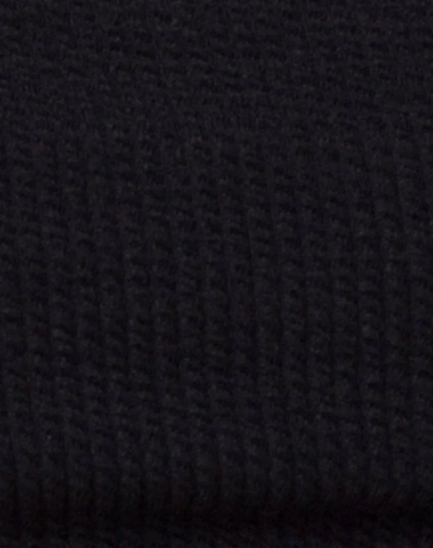 Rawlins Bikini-Oberteil aus Crinkle Rib Schwarz - Image 5