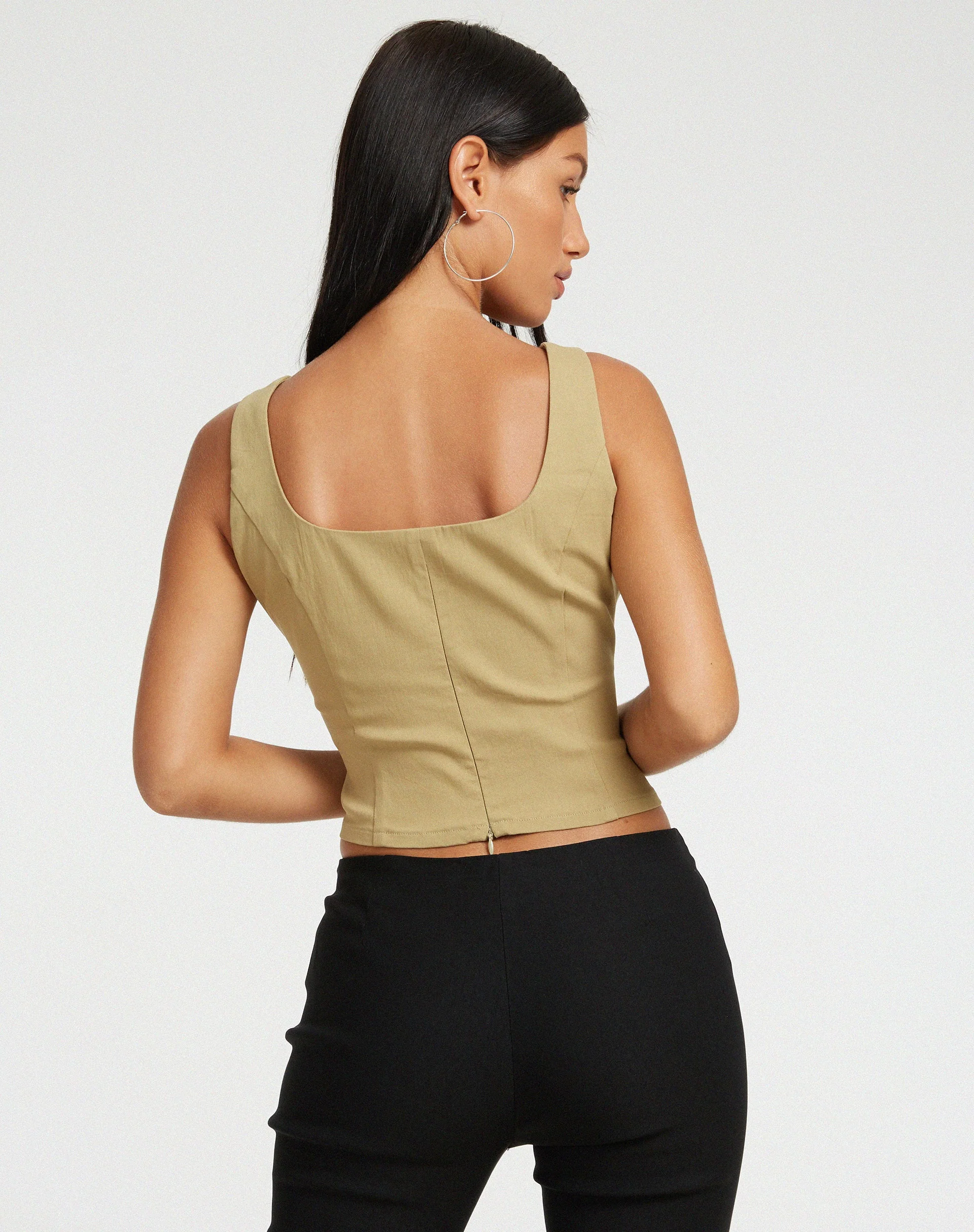 Rayuan Korsett-Top in Tan - Image 2
