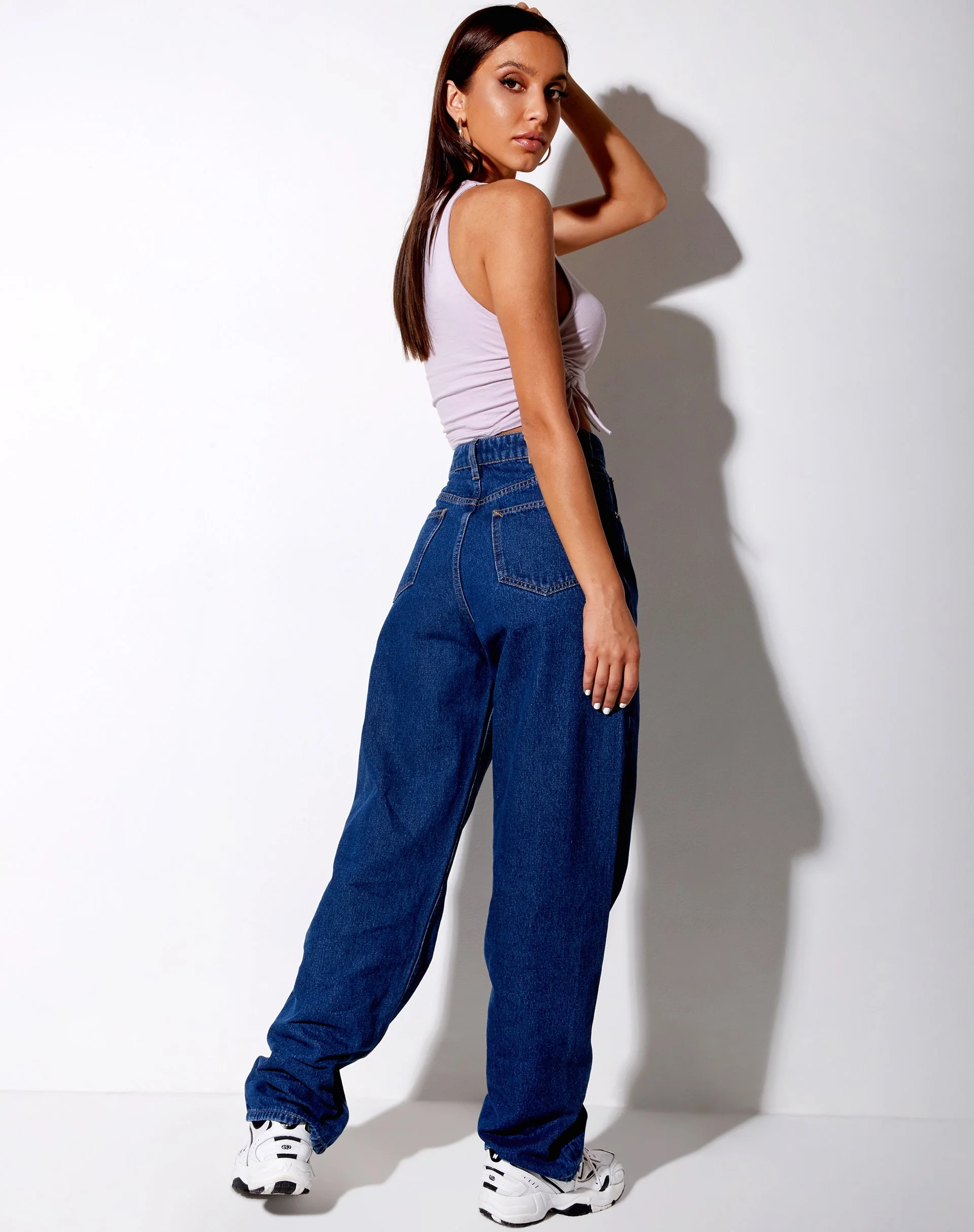 Raze Crop Top in Violett mit Amor-Stickerei - Image 4