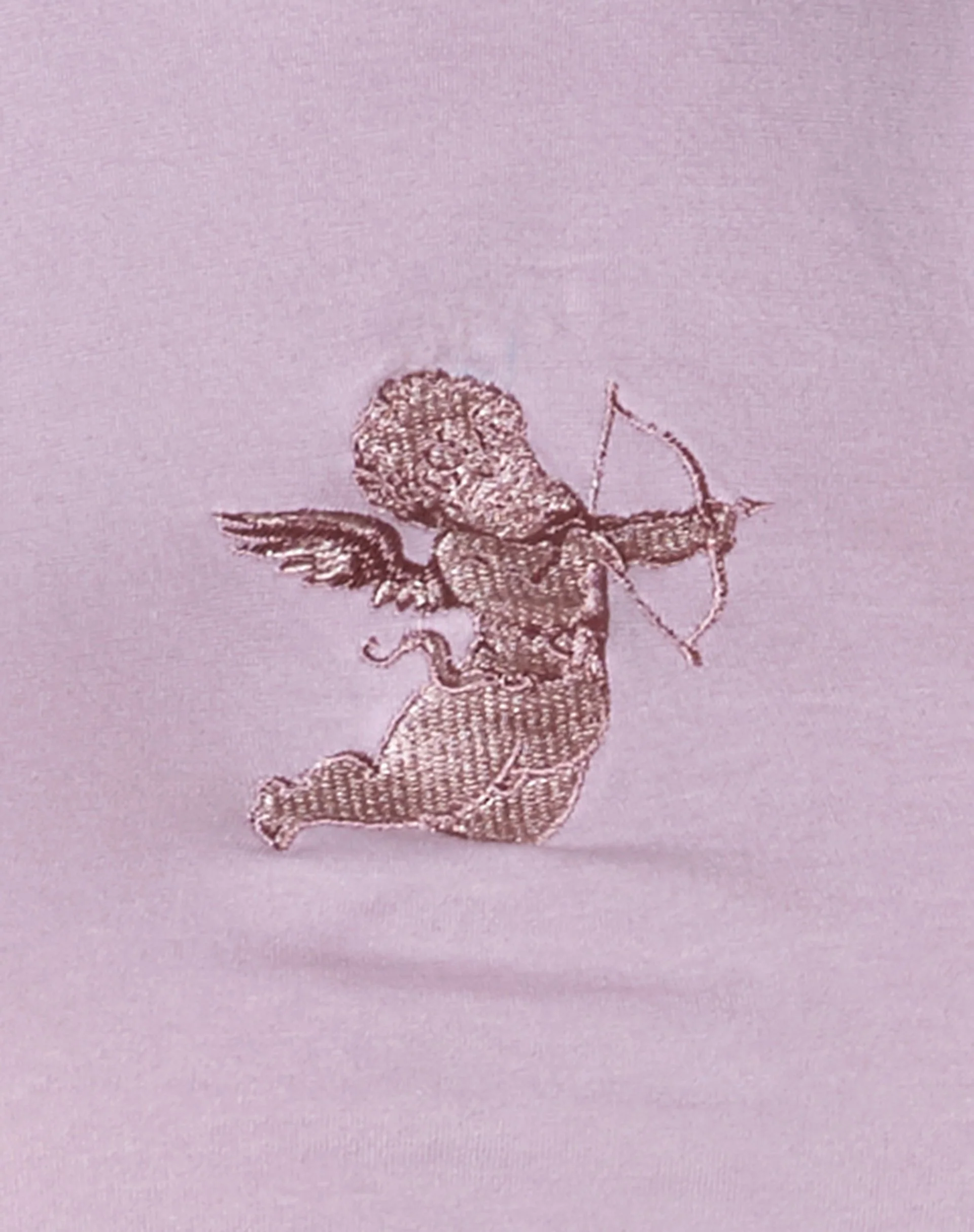 Raze Crop Top in Violett mit Amor-Stickerei - Image 6