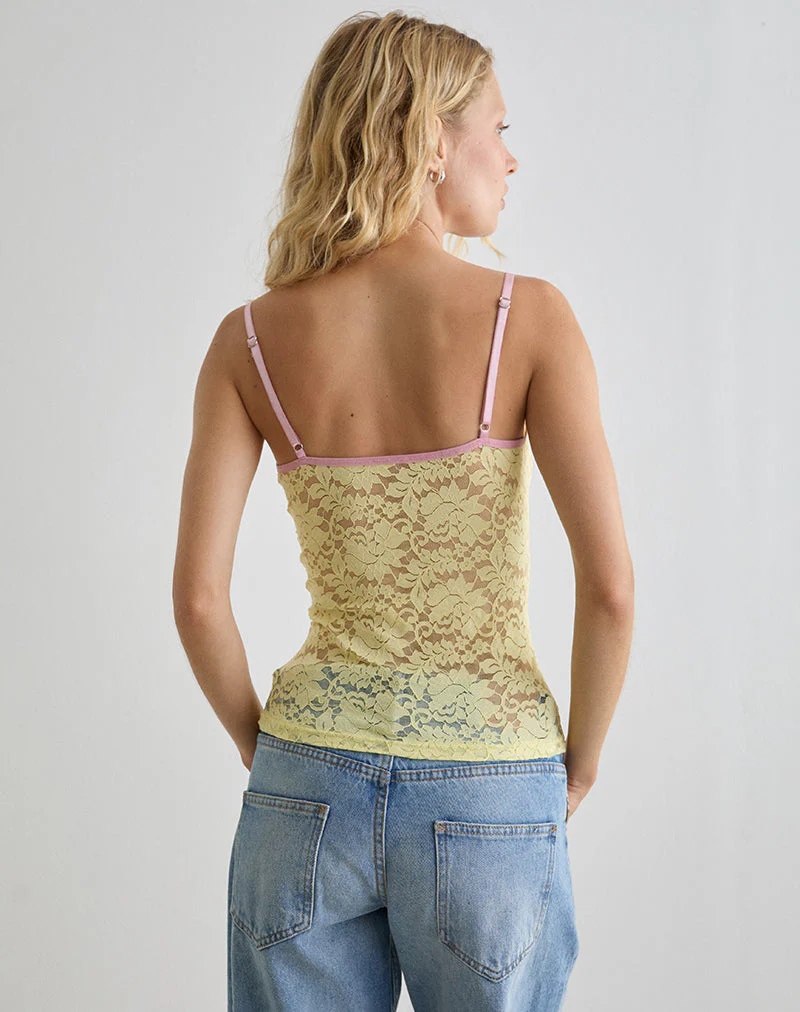 Redum Cami Top aus gelber Spitze - Image 4