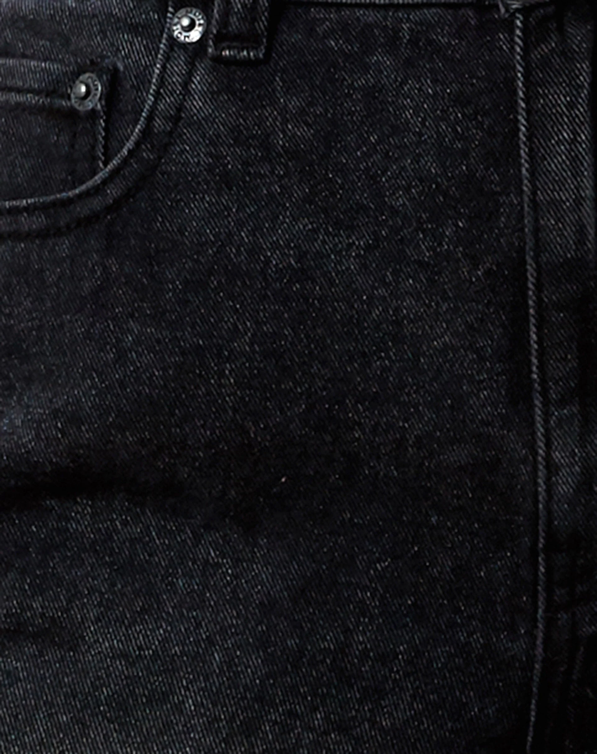 Entspannte Bootleg Jeans in Schwarz Grunge - Image 6