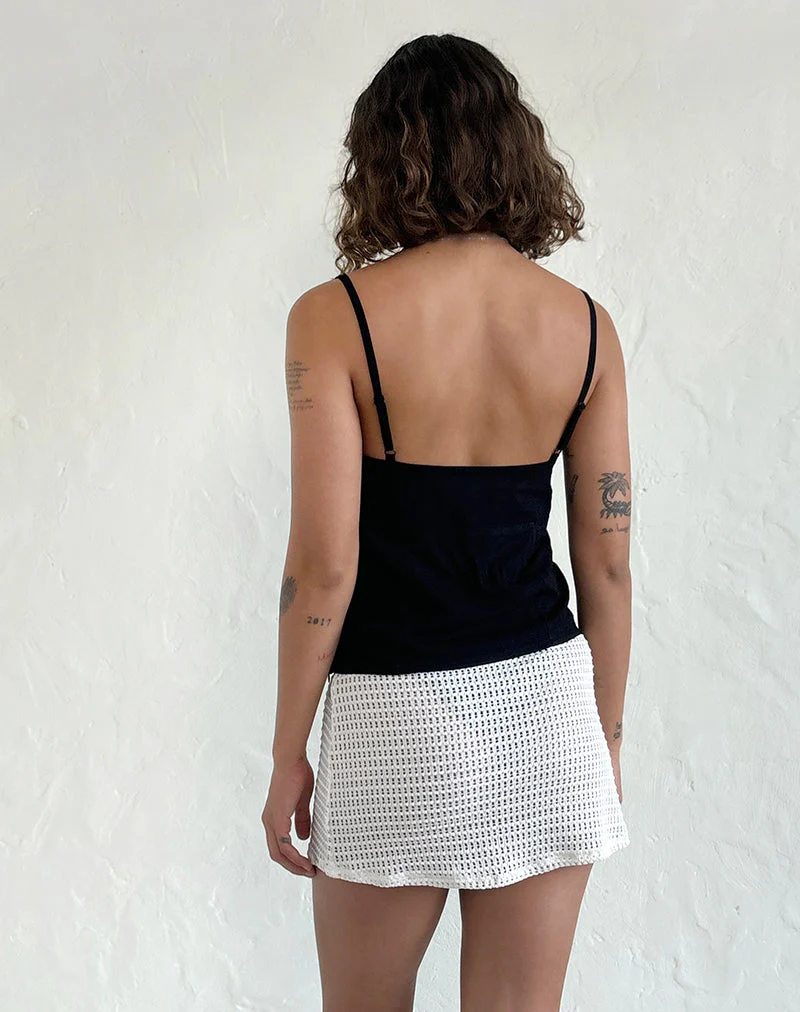 Rey Cami Top in Schwarz - Image 3