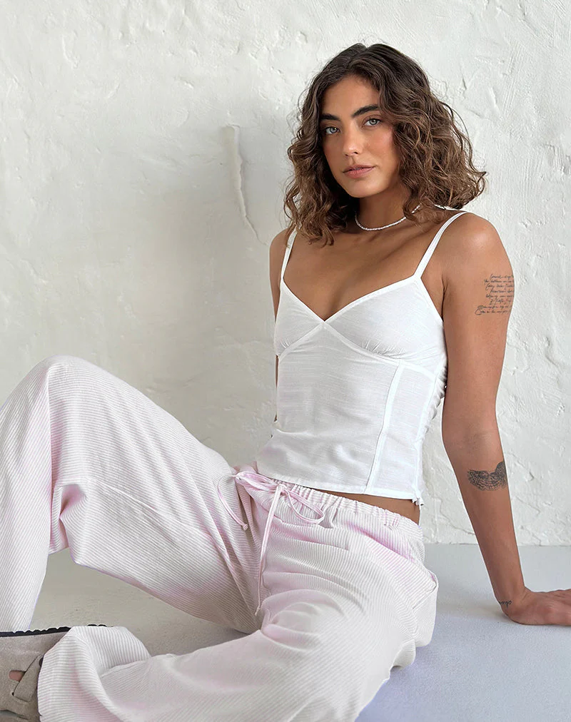 Rey Cami Top in Elfenbein