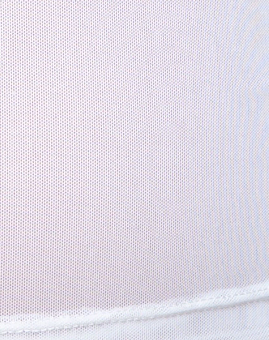 Rhala Crop Top aus weißem Netz - Image 6