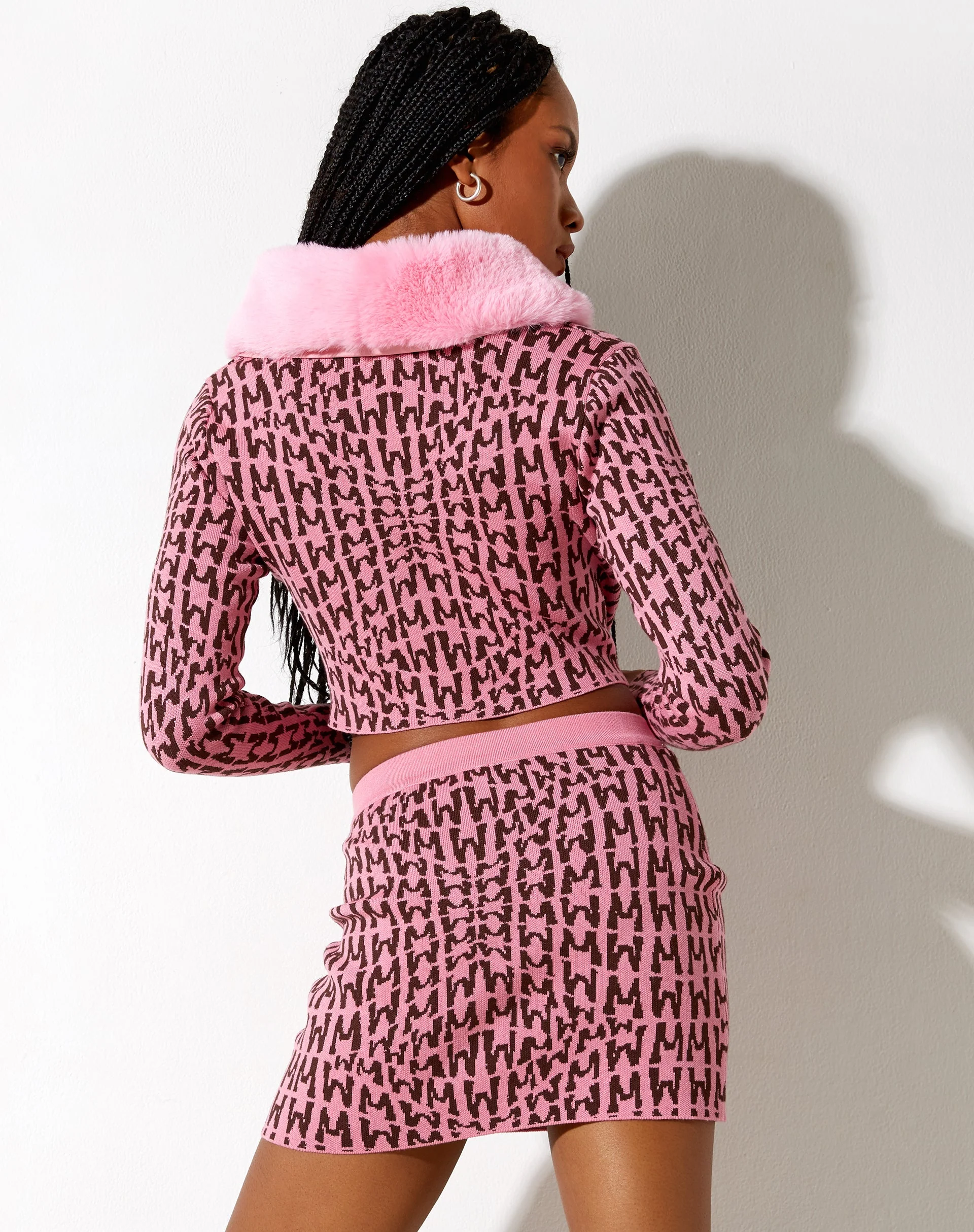 Riani Minirock in Wavey M Rosa - Image 2