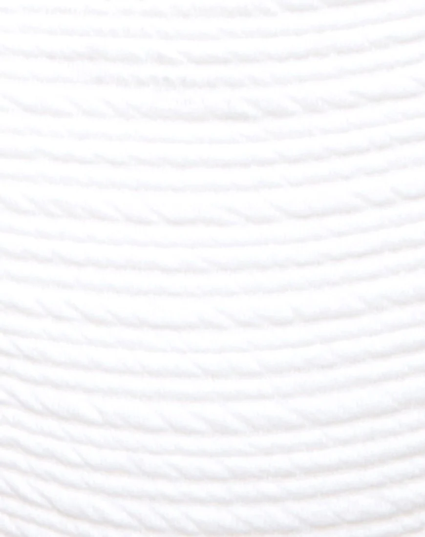 Ribel Top Bikini Multi Rib Texturiert Elfenbein - Image 5