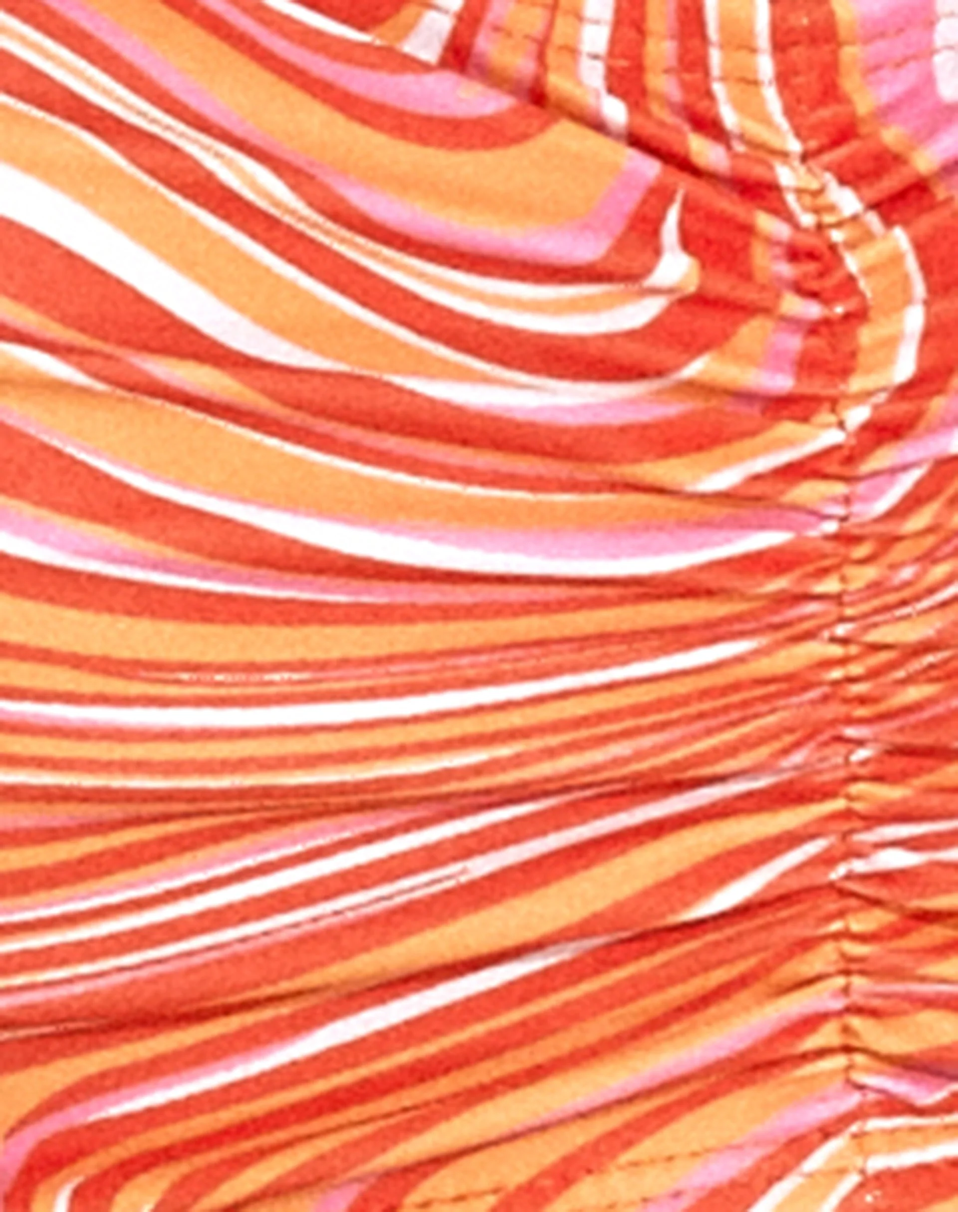 Ricca Bikini-Oberteil in 70er Jahre Ripple Tangerine - Image 6