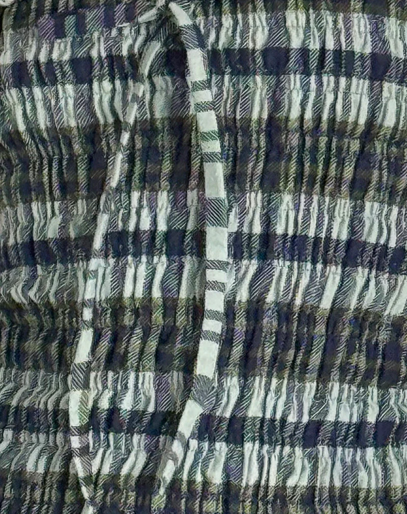 Rigia Bandeau-Top aus Leinen mit Monokaro Grün - Image 5