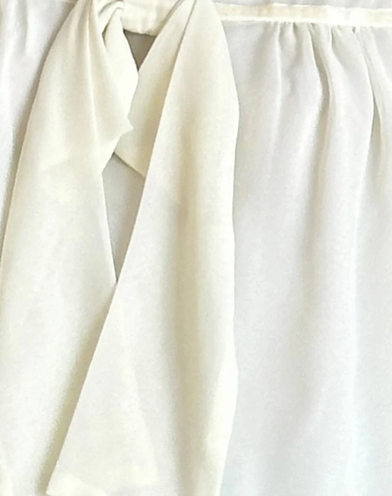 Rike Longline-Top aus Chiffon in Elfenbein - Image 6