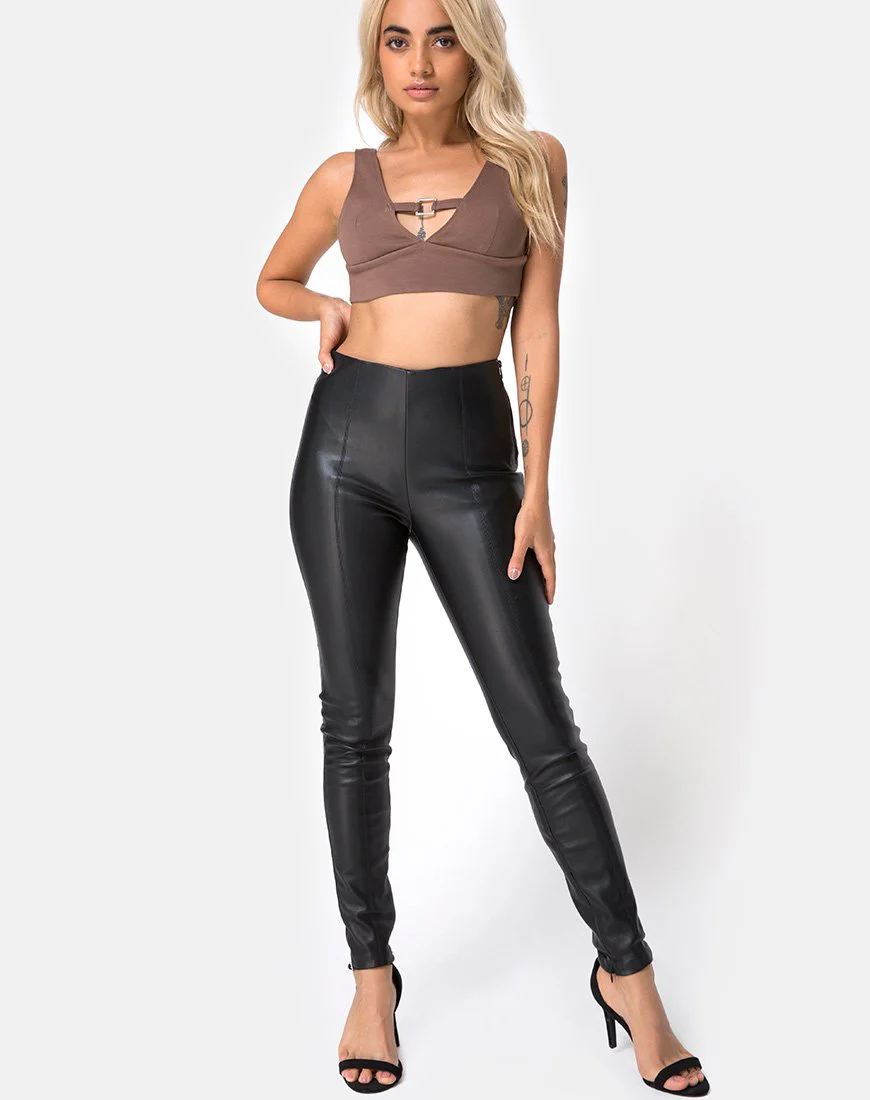 Rilla Top in Kakao mit Rechteck Quadrat - Image 3