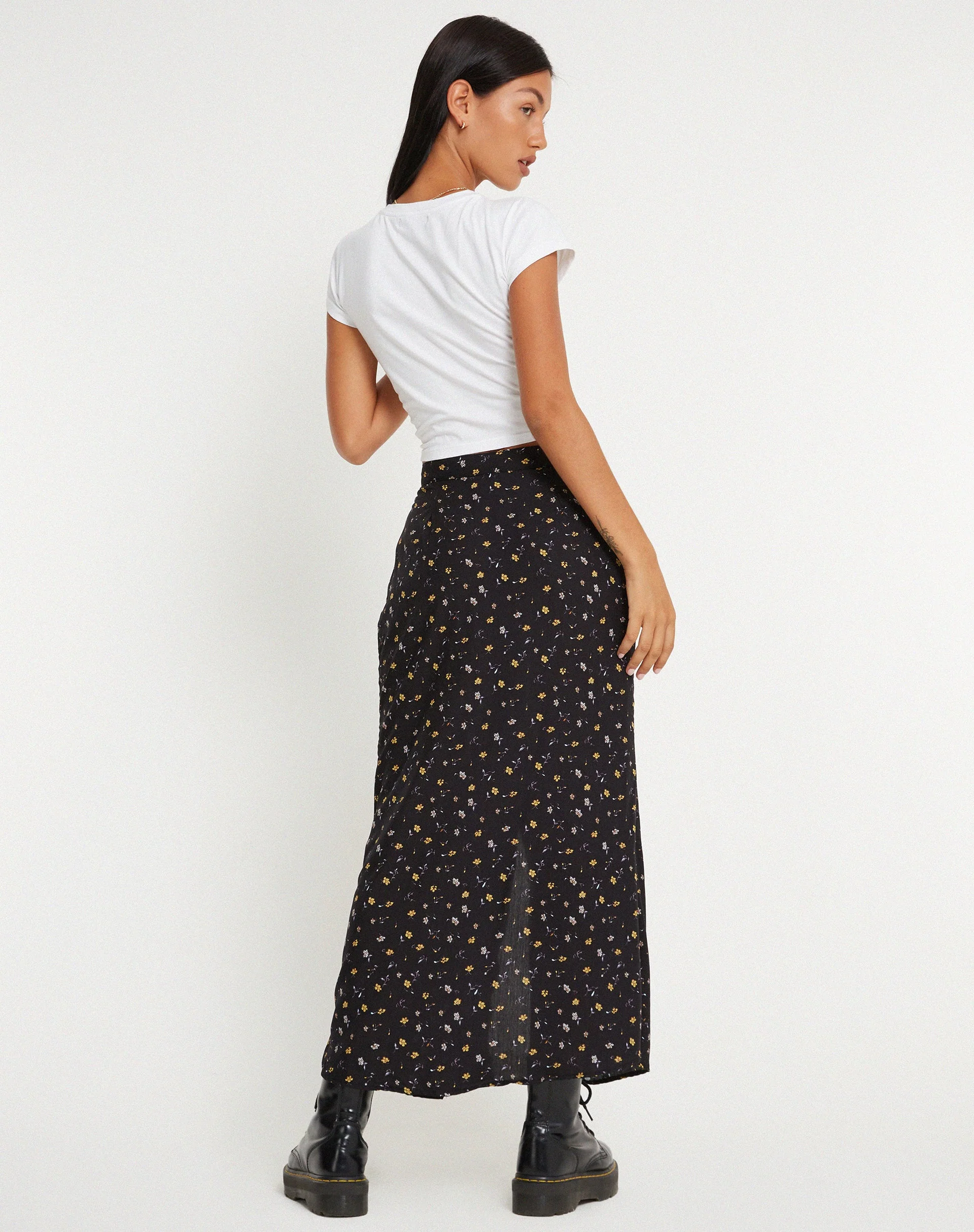 Rima Maxirock in Pretty Petal Schwarz - Image 2