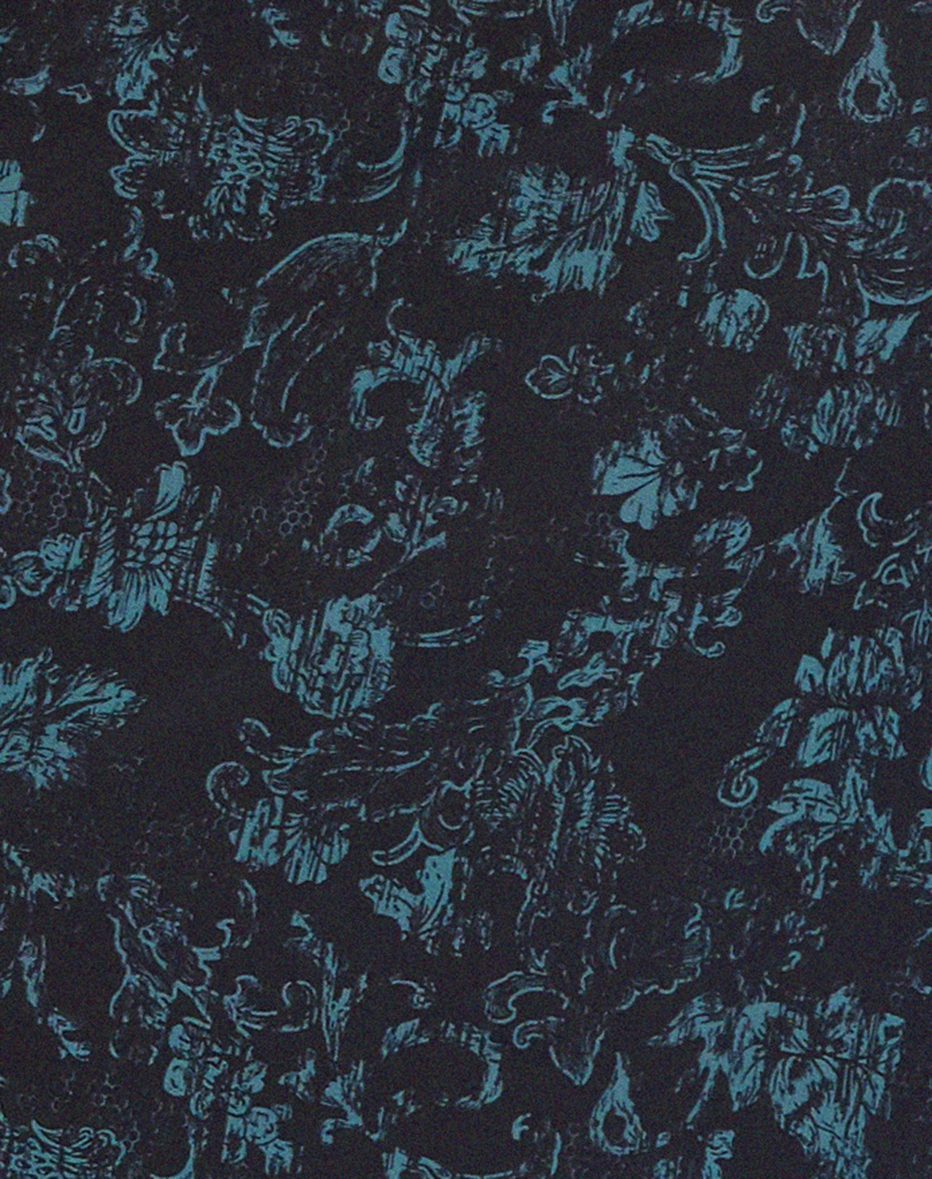 Rindu Midirock in Batik Botanical Schwarz Grün - Image 7